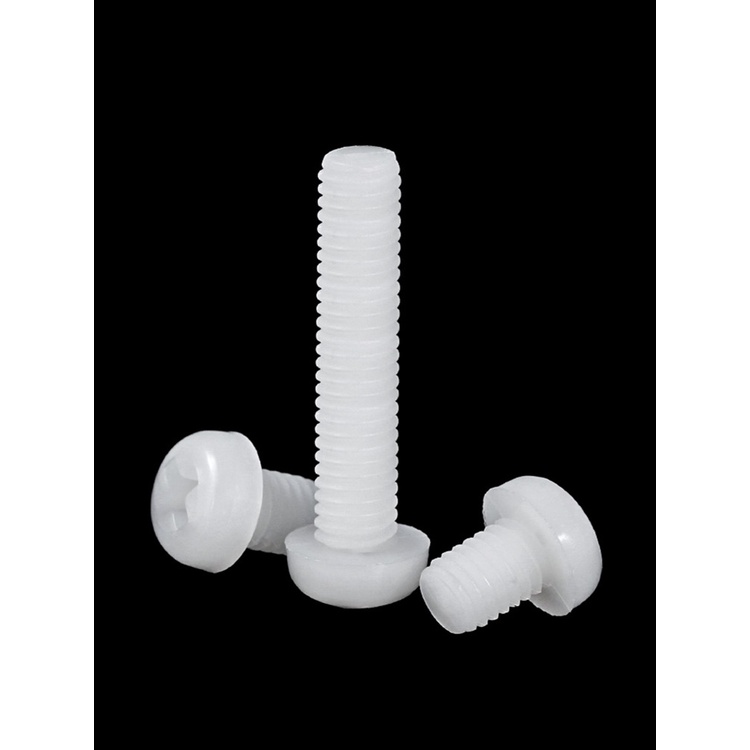 Ốc Vít Nhựa Đầu Tròn Chữ Thập M2 M2.5 M3 M4 Chuyên Dụng