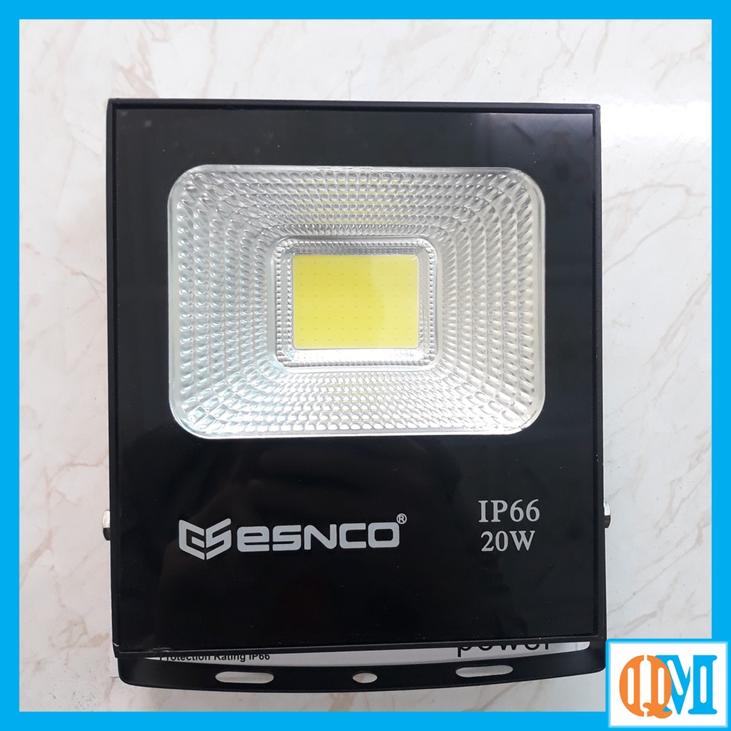 Đèn pha led 20W ENSCO chuyên công trình bảng hiệu, trang trí sân vườn chống nước IP66 - QM.DD048