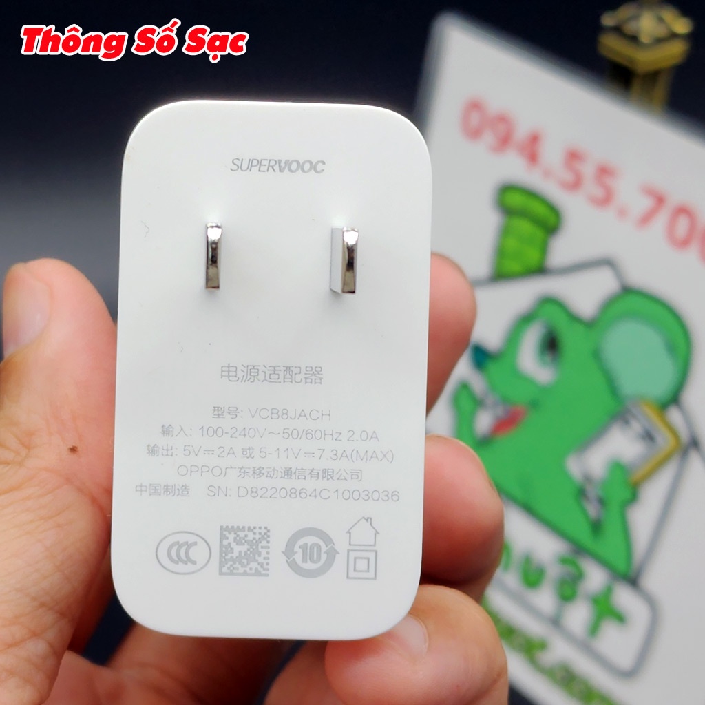 [Chính Hãng-Ảnh Thật] Sạc Nhanh SuperVOOC 80W OPPO Reno8 PRO ZIN