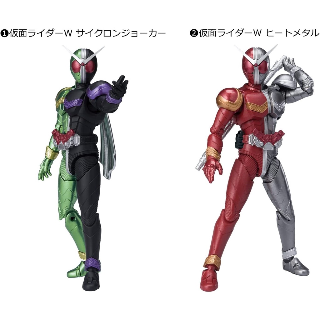 Mô hình động SHODO-XX 2 Kamen Rider Black W Accel Zero-One Chính hãng