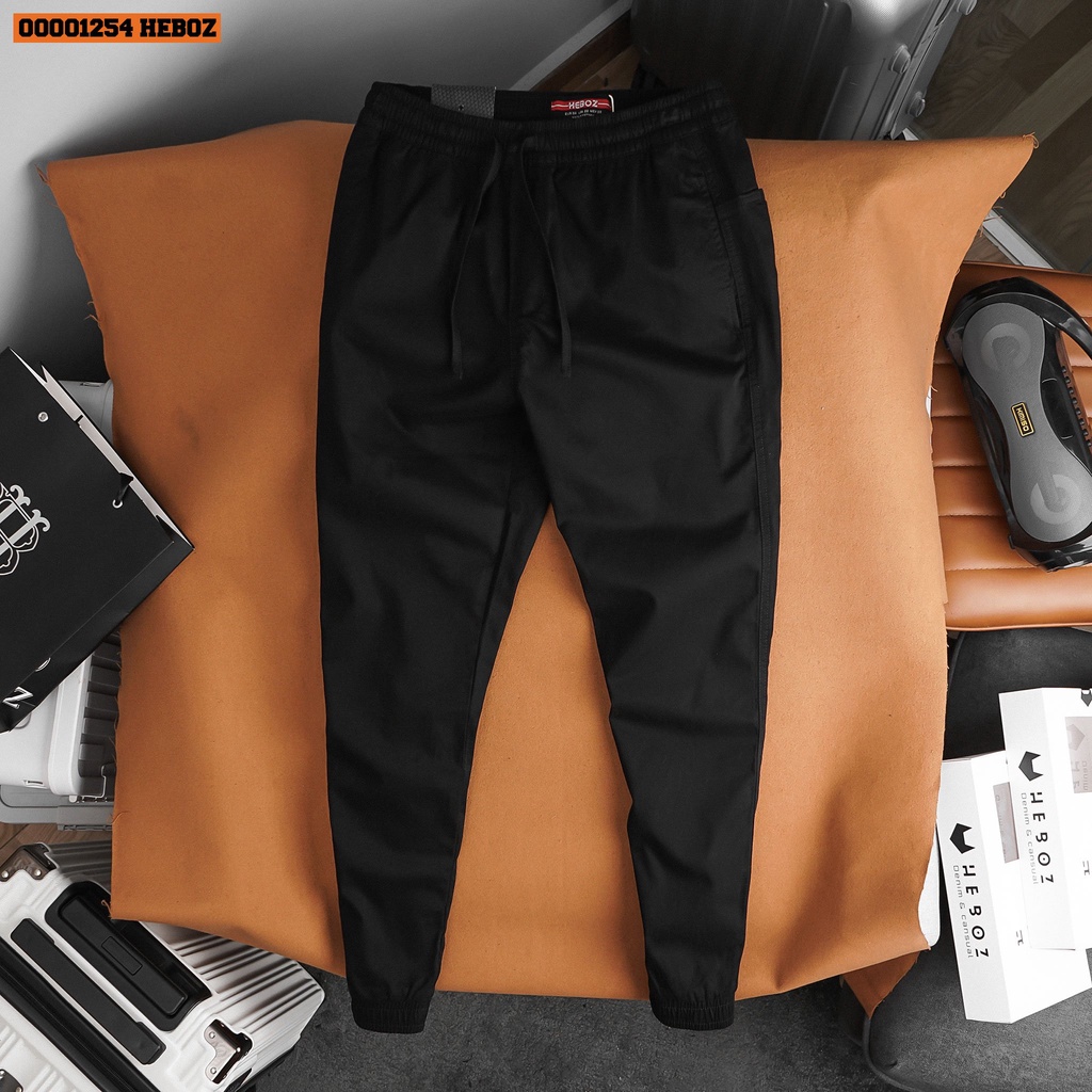 Quần jogger nam  kaki cotton Heboz 4M, chất vải kaki cao cấp, thoáng mát, dáng chuẩn  - 00001254