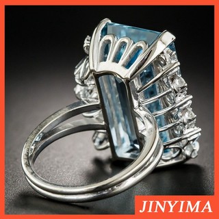 Nhẫn Đính Hôn Dát Đá Sapphire Sang Trọng