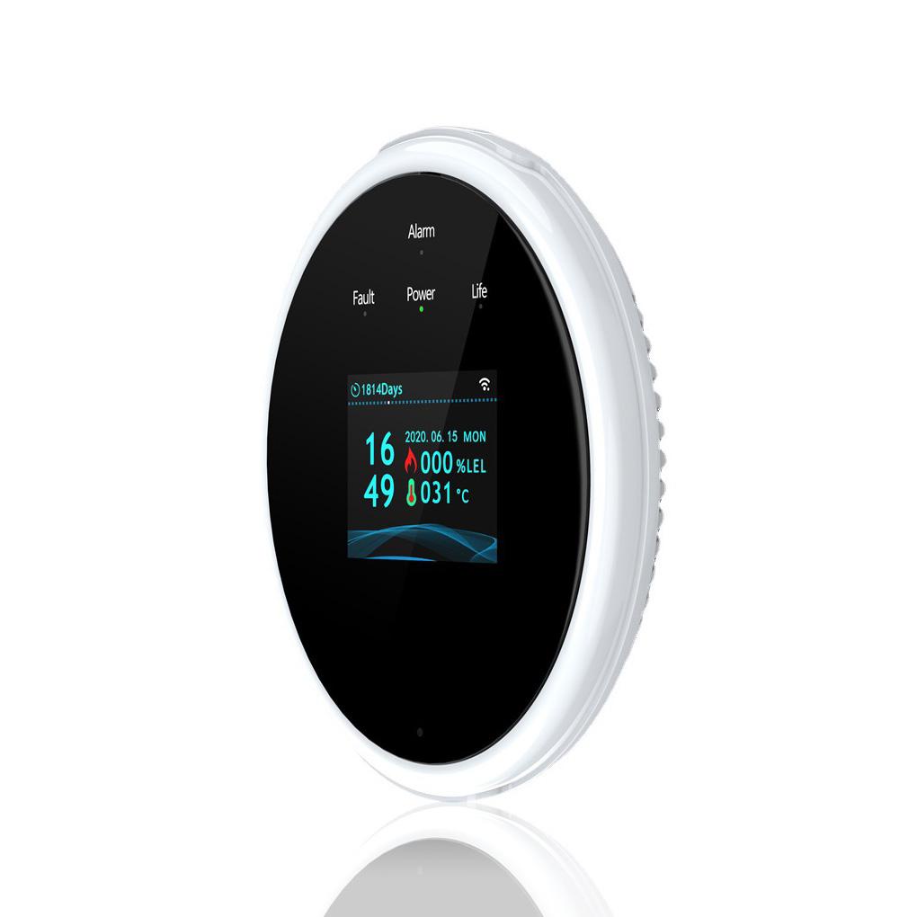 Máy Dò Rò Rỉ Kỹ Thuật Số LCD 6% LEL 57°C Chuông Báo Nhiệt Độ Không Khí