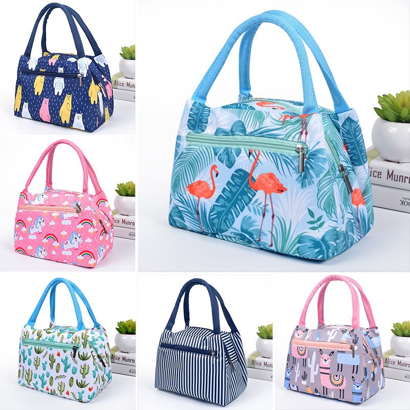 Túi Giữ Nhiệt Đựng Hộp Cơm Size Lớn Có Khóa Kéo LK018