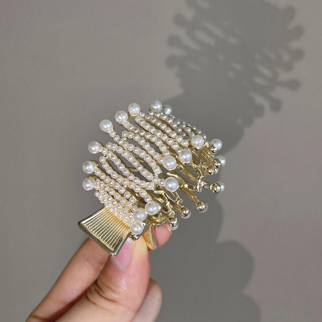Kẹp Tóc Đính Ngọc Trai Giả Cao Cấp Thời Trang Dành Cho Nữ
