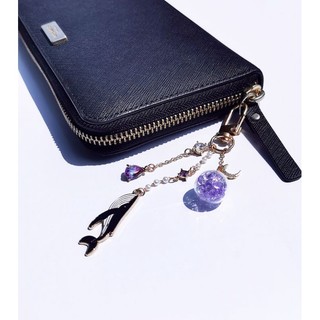 Keyring (móc khóa, keychain) kim loại phối charm theo yêu cầu