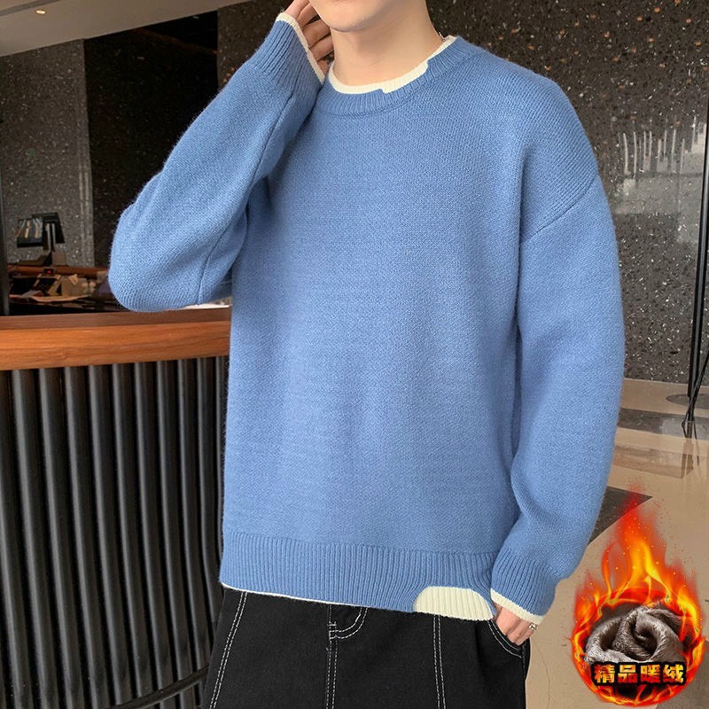 Áo len nam cổ tròn mẫu mới phong cách Hàn Quốc trẻ trung năng động -  Áo len nam JUST MEN