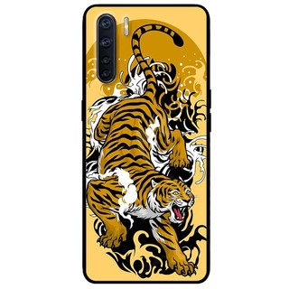 Ốp lưng Oppo Reno 3 / A91 - Reno 3 Pro - Reno 4 - Reno 4 Pro - Reno 5 - Reno 5 Pro mẫu Hổ Vàng Đen