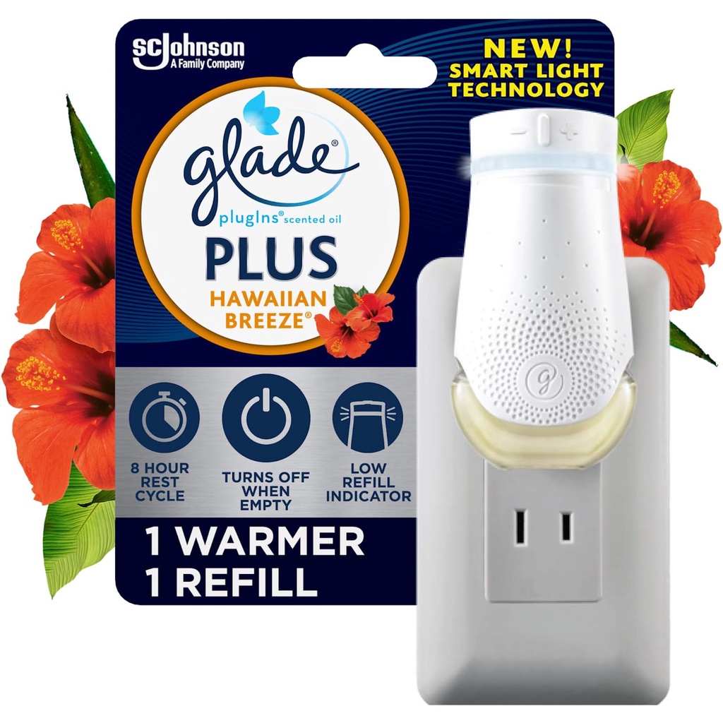 Bộ 1 máy phát + 1 tinh dầu Glade PlugIn Plus Air Freshener Starter Kit