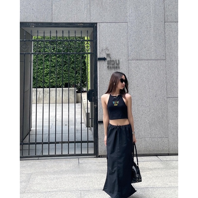 CHÂN VÁY DÙ DÀI Y2K NYLON CARGO SKIRT CESAR