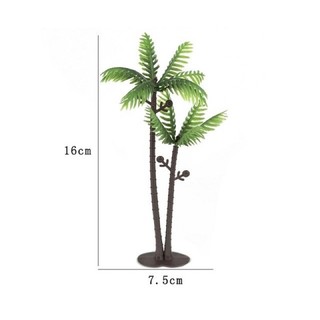 Cây dừa nhỏ trang trí bánh