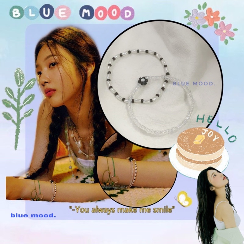Vòng tay handmade hạt cườm Inspired Joy Red Velvet