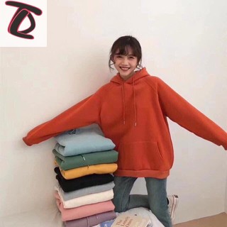 [ HÀNG SẴN ] Áo hoodie trơn nỉ bông unisex oversize form rộng nam nữ dày dặn - Dư Tú Lệ