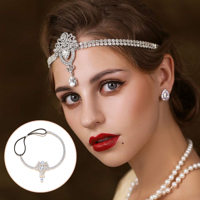 Flgo Dây Cài Tóc Đính Đá Lấp Lánh Dành Cho Cô Dâu