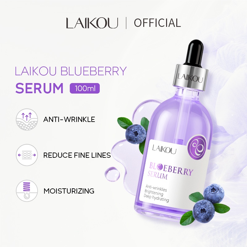 Serum việt quất LAIKOU 100ml cao cấp dưỡng ẩm sâu chống nếp nhăn làm sáng da