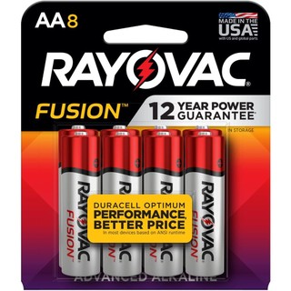 Pin AA Alkaline cao cấp chính hãng Mỹ Rayovac AA Batteries, Fusion Premium Double A Battery Alkaline