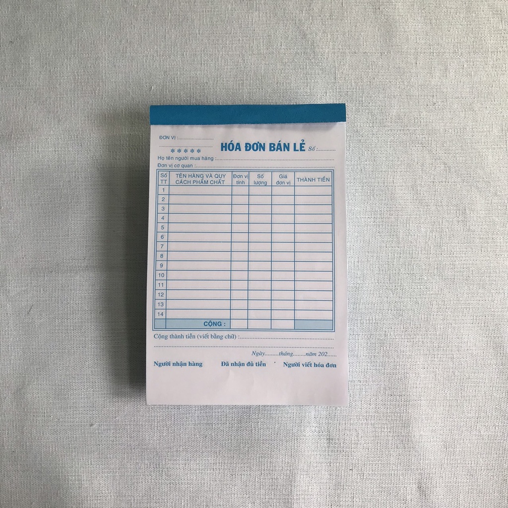 HÓA ĐƠN 2 LIÊN A5 DÀY