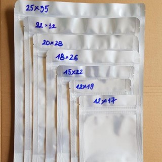 [Kho sỉ]  [ 1kg ] Túi zip 1 mặt bạc đựng thực phẩm ( hàng đẹp)