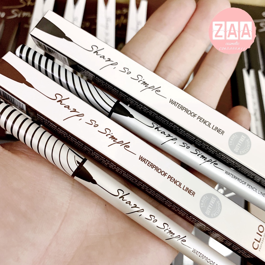 Chì kẻ viền mắt Clio Sharp So Simple Waterproof Pencil Liner