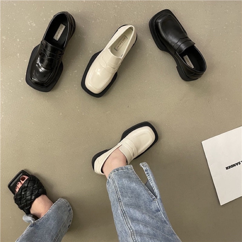 Giày da oxford đế cao 3 phân phong cách hàn quốc kèm ảnh thật