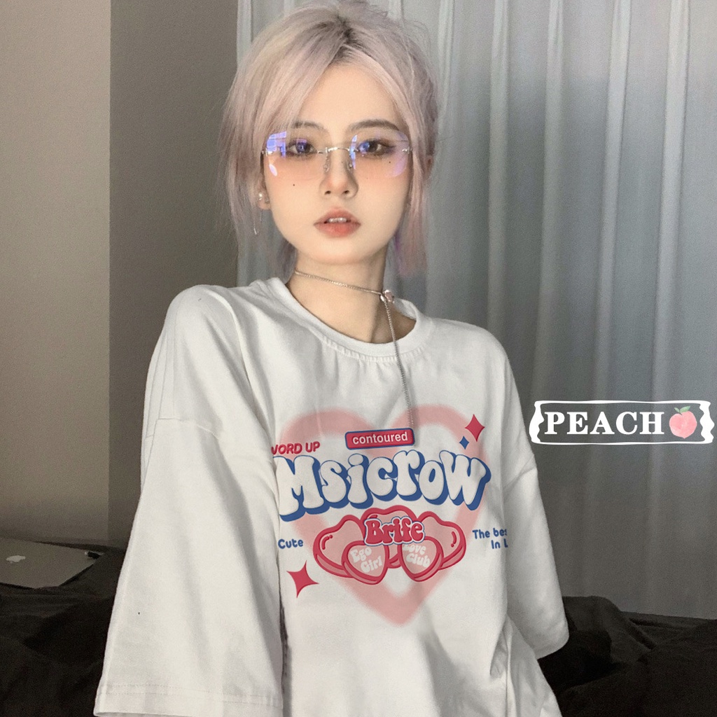 NRVP Áo Thun Unisex Mùa Hè Dáng Suông Tay Cộc Phong Cách Hàn Quốc Cho Nam Nữ