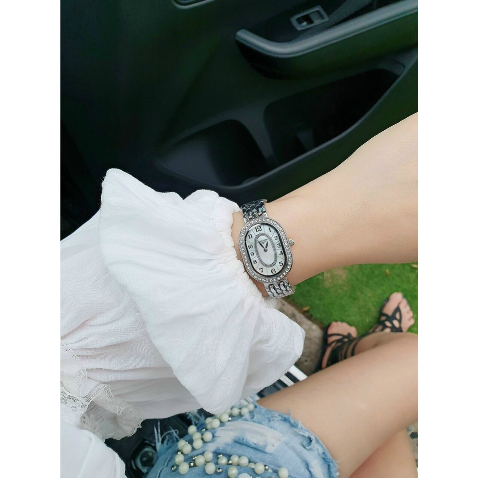 Đồng hồ nữ New size 26 mm chống nước 3atm dây khóa cài thép không gỉ thời trang sang trọng bảo hành 12 tháng