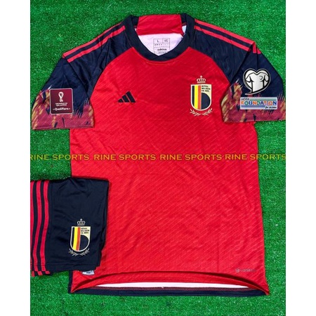 Bộ áo bóng đá Bỉ sân nhà super hàng Thailand 2022 Giống thi đấu 99%