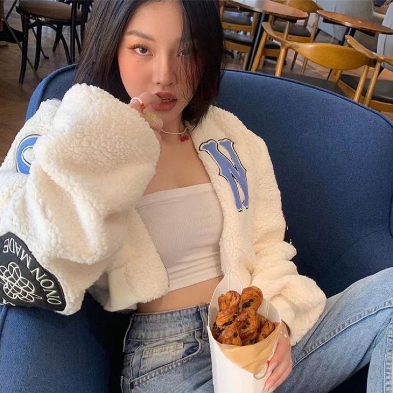 Áo khoác bông croptop