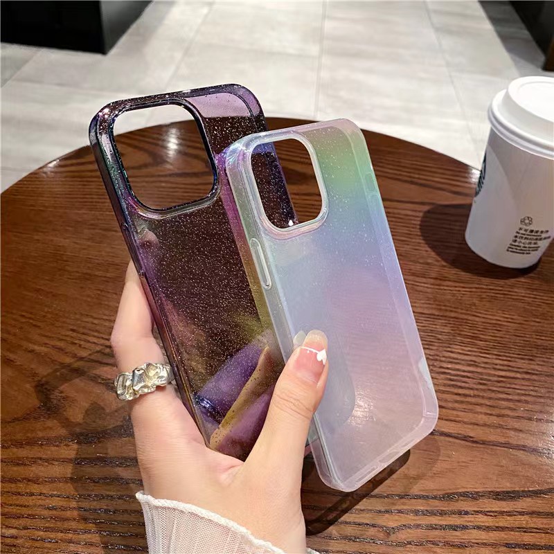 Ốp Điện Thoại iPhone 14 13 12 11 Pro max 14 plus x xs xr xsmax Silicon case ốp lưng điện thoại ip 14 13 promax PC Cứng Chống Sốc Nhiều Màu Sắc Lấp Lánh Sang Trọng Cho