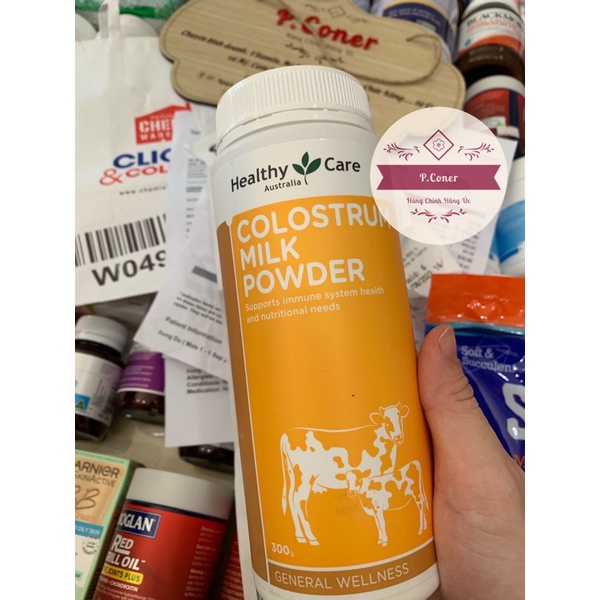 Sữa bò non Healthy Care Colostrum Milk Powder 300g bổ sung dinh dưỡng