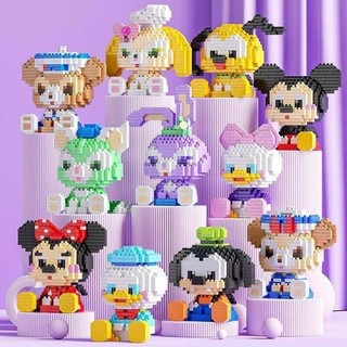 Khối xây dựng Disney-bộ đồ chơi lắp ghép-Bộ mô hình lắp ráp-Động vật hoạt hình dễ thương-Hiệu ứng 3D-Gấu dâu