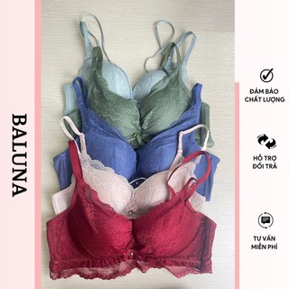 Áo bra ren nữ nâng ngực 2 dây có mút ngực bigsize baluna al45