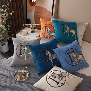  Vỏ Gối Tựa Lưng Sofa Văn Phòng oto Trang Trí Nhà Cửa kích thước 45*45cm Vải Nhung  Chú Ngựa Cao Cấp 