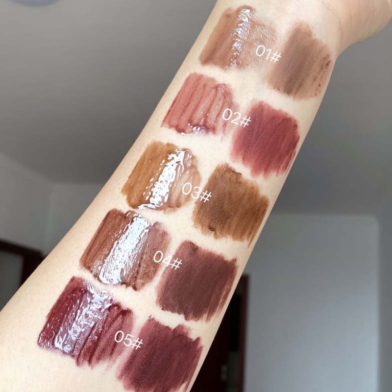 Son Kem 2 Trong 1 Hai Đầu Hiệu Ứng Nhung Lì Phong Cách punk Hàn Quốc Quyến Rũ