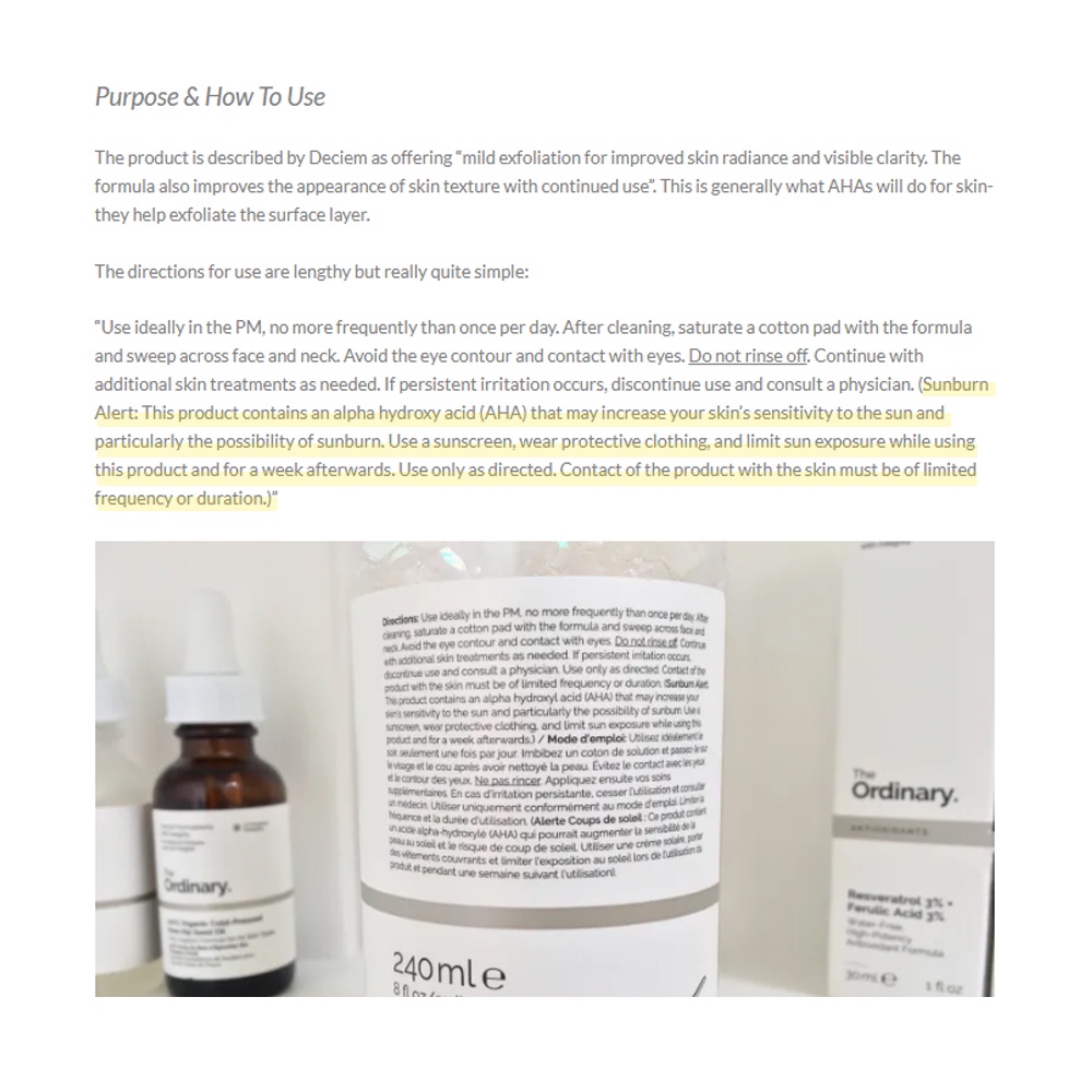 THE ORDINARY Tinh Chất glycolic acid 7% 240ml Chăm Sóc Da