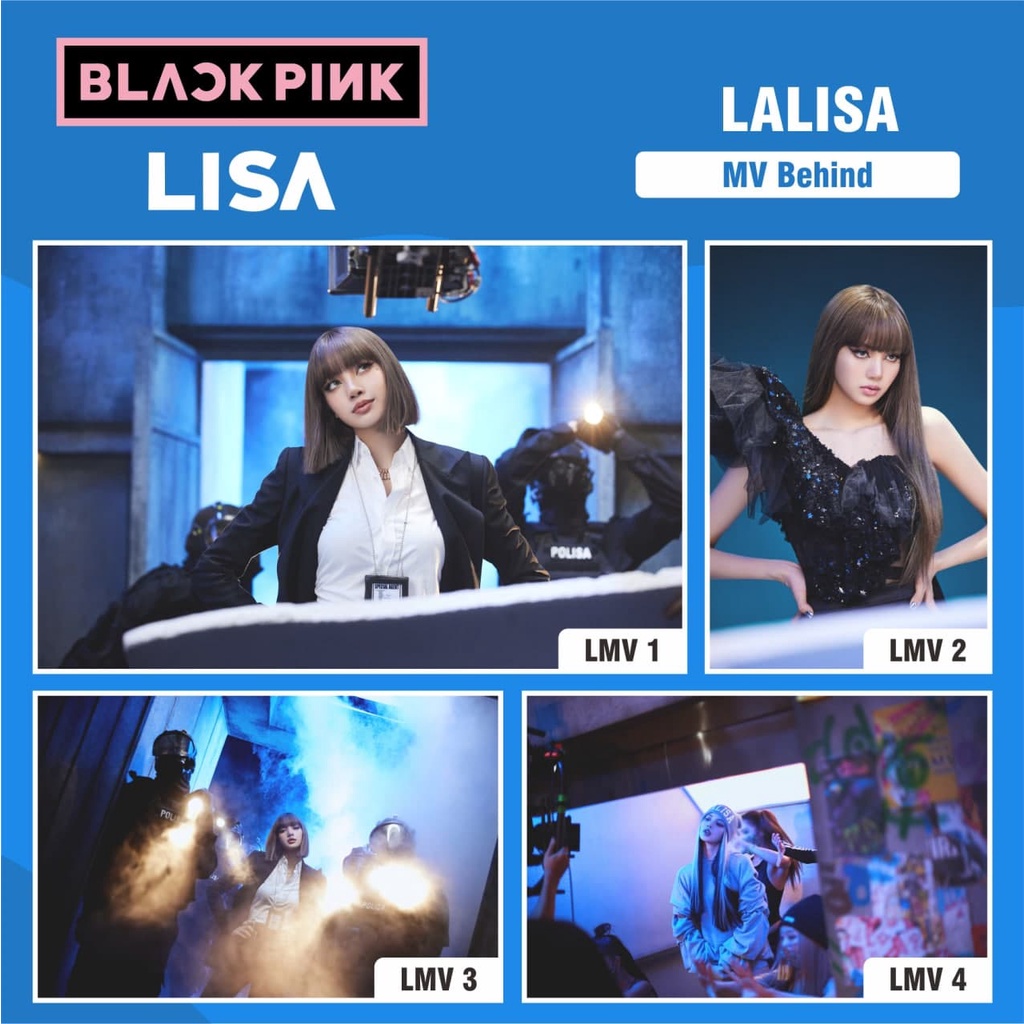 POSTER A4 LISA BLACKPINK LALISA MV BEHIND