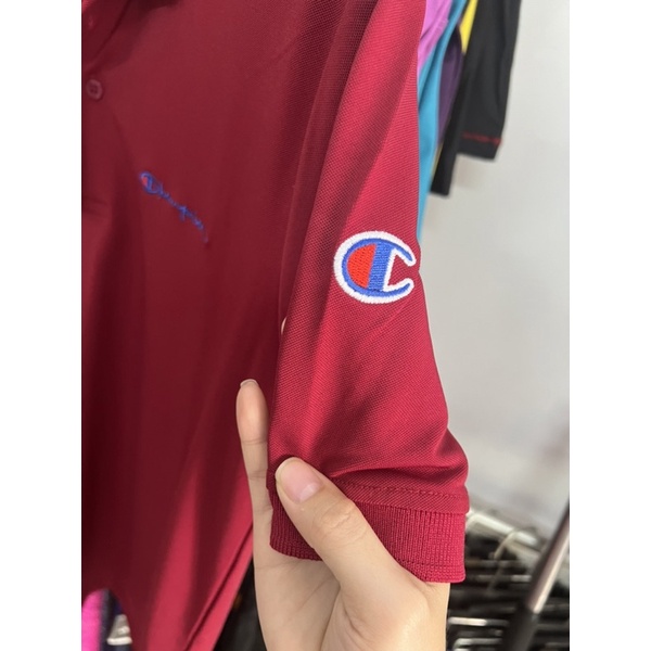 Áo thun polo champion có cổ