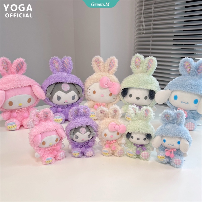 Sanrio Thú Nhồi Bông Hình Kuromi My Melody Cinnamoroll Hello Kitty Đáng Yêu Mềm Mại Cho Bé Gái