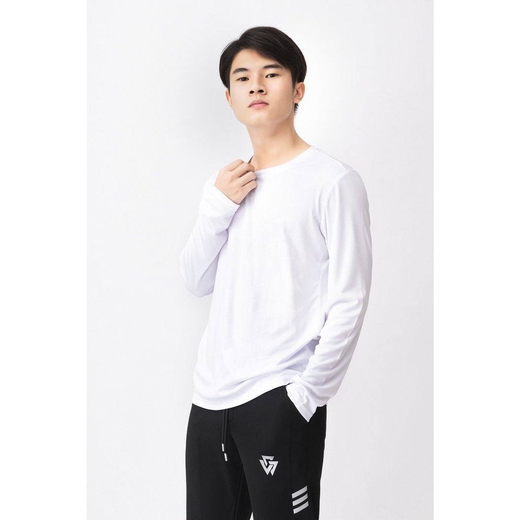 Áo thun dài tay thu đông nam chất liệu thun mềm mịn không bai xù TD110