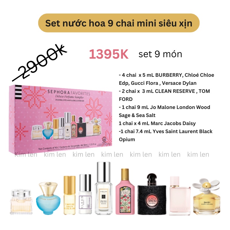 Nước hoa mini các hãng 4ml - 9ml