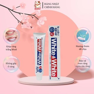 Kem Đánh Răng White & White Lion 150G | Hàng Nội Địa Nhật