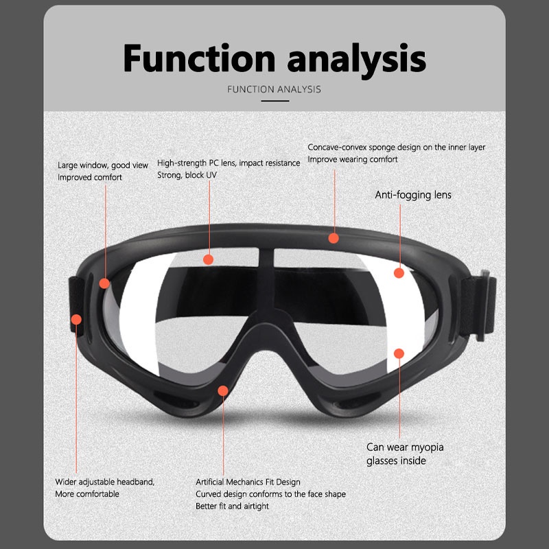 Kính Bảo Hộ Chống Bụi Chống Tia UV Khi Đi Xe Máy Sự Bảo Vệ