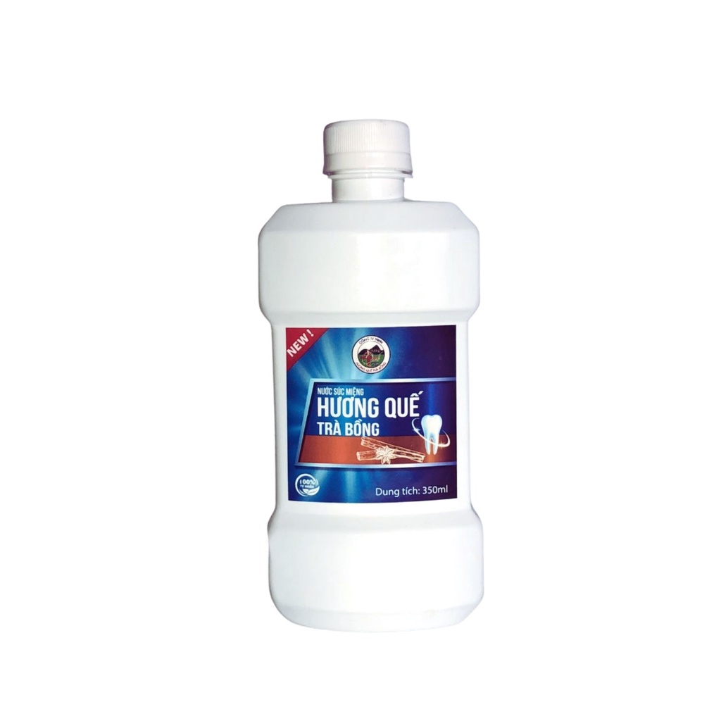Nước súc miệng Hương Quế Trà Bồng diệt khuẩn, thành phần tự nhiên, an toàn cho sức khỏe 350ml