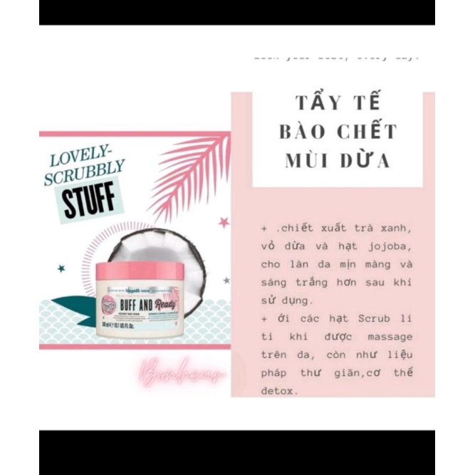 Tẩy Da Chết Toàn Thân Soap And Glory Magnificoco Buff And Ready Coconut Body Scrub 300ml