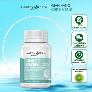 Viên uống bổ não Healthy Care Ginkgo Biloba 100 viên