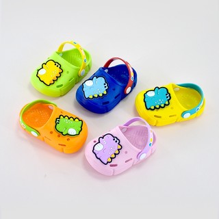 Dép sục trẻ em siêu nhẹ chống trơn trượt, sục bé trai bé gái đính hình khủng long đáng yêu, Sunnieshoes