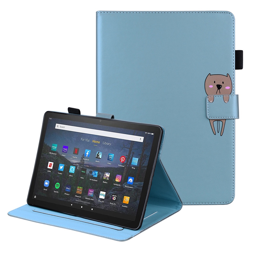 Bao Da Máy Tính Bảng Nắp Gập Từ Tính Chống Sốc Cho Amazon Kindle All-New Fire HD8 / HD 8 Plus  Giá Đỡ