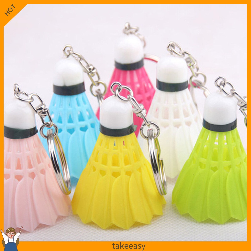 Móc khóa hình quả cầu lông mini xinh xắn dễ thương