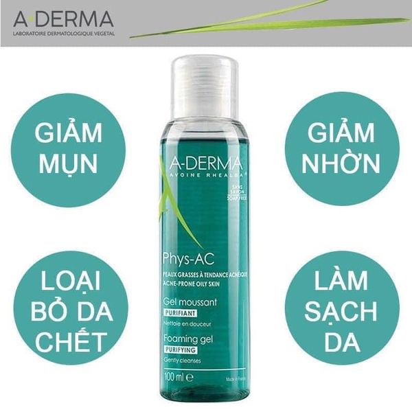 Sữa rửa mặt A Derma 400ml