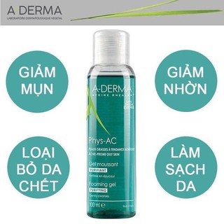 Sữa rửa mặt a derma 400ml